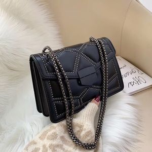 Black chain bag